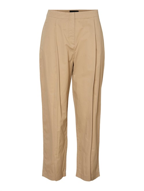 VERO-MODA_ sand Chino bukser loose fit _charlie Loose Chino ankle pant_10246856_nomad